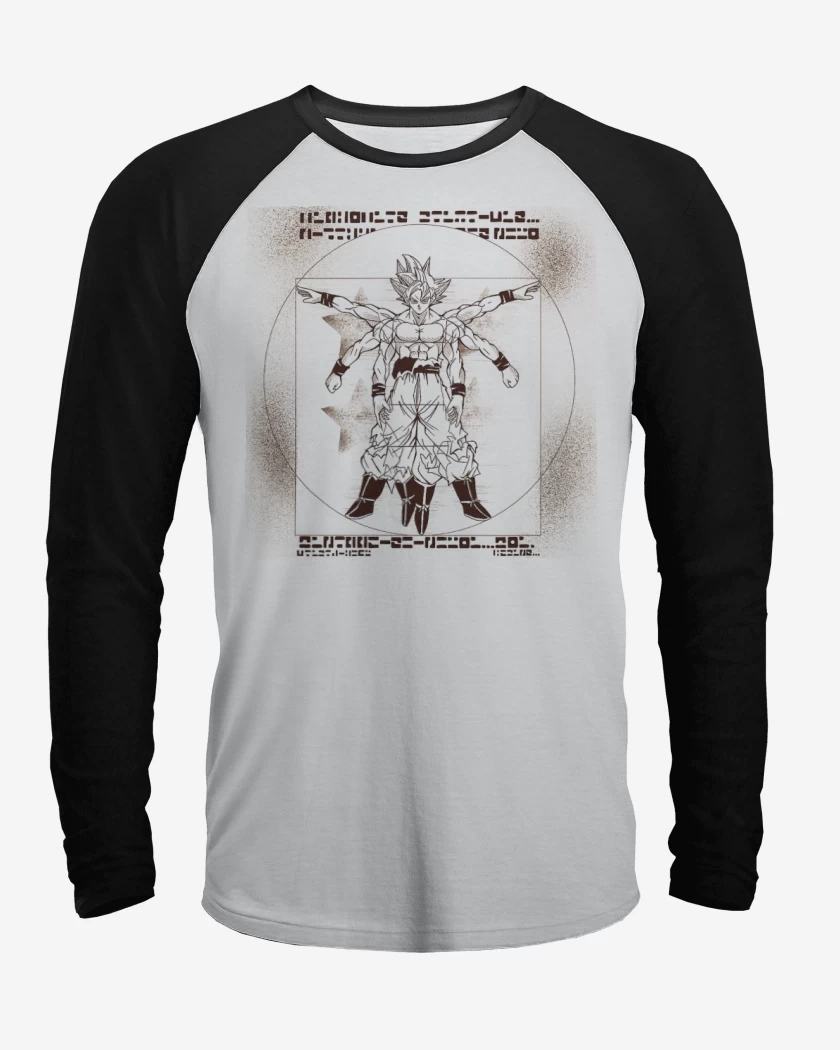 Polera Raglan Blanco / Negro de Ultrainstinto de Vitruvio