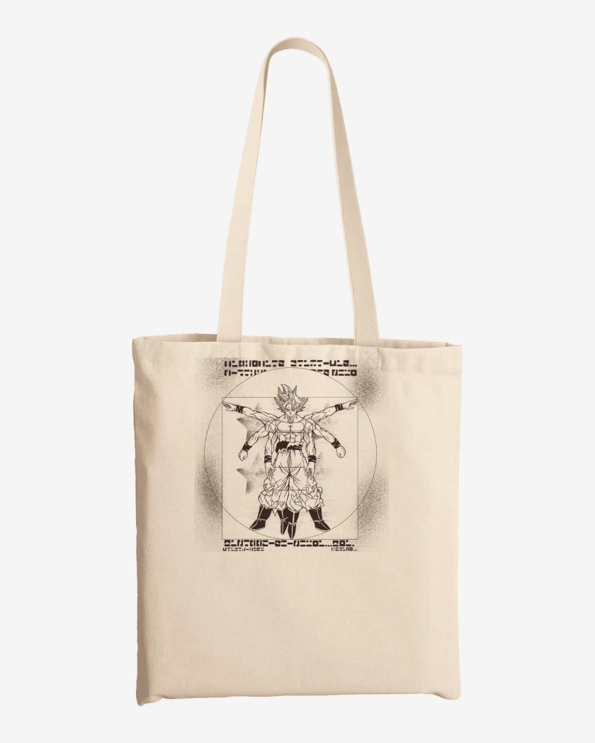 Totebag Blanco de Ultrainstinto de Vitruvio