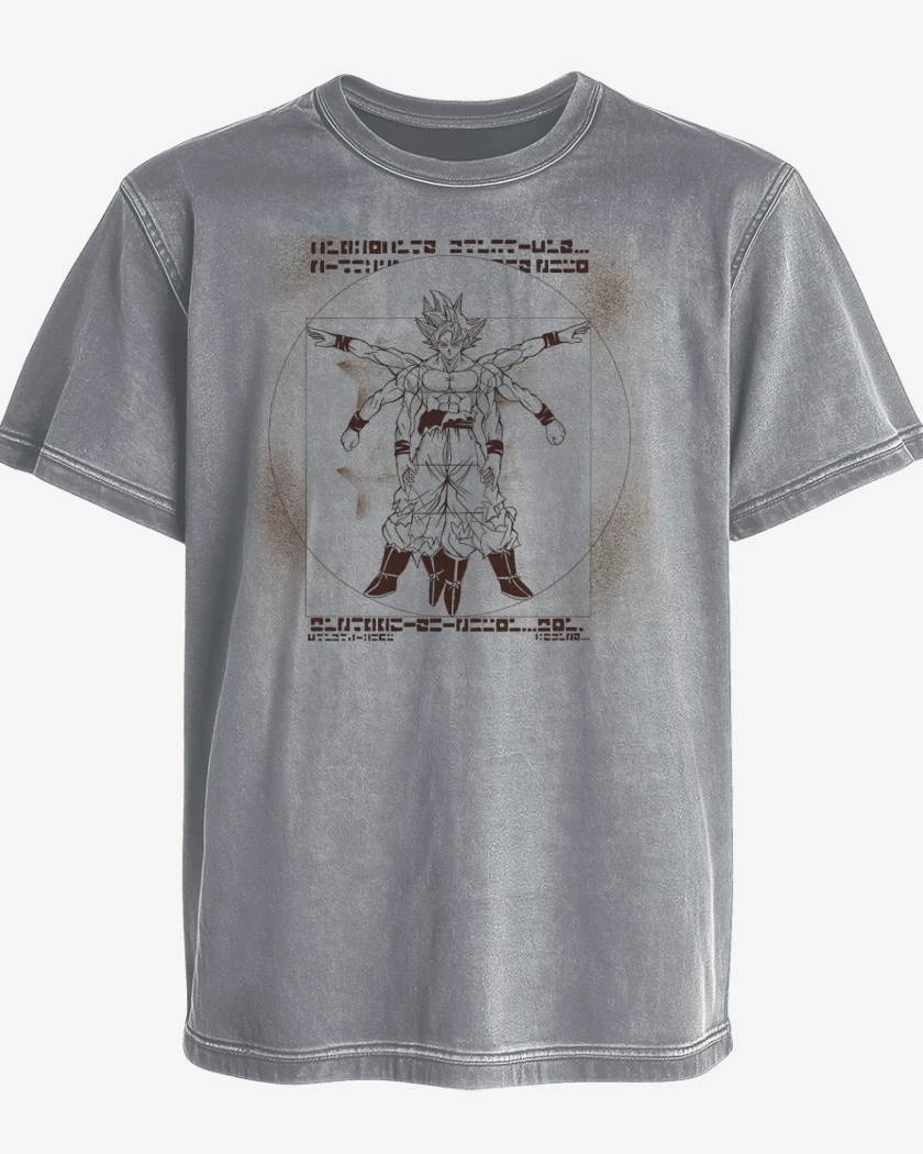 Polera desgastada Gris Melange de Ultrainstinto de Vitruvio