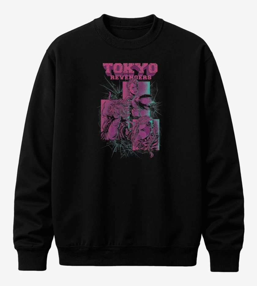 Poleron polo Negro de Tokyo Manji