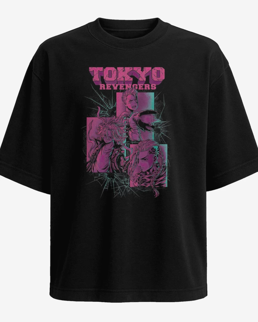 Polera Oversize Negro de Tokyo Manji
