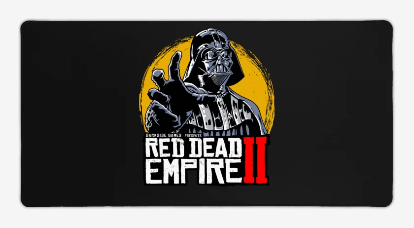 Mouse pad Gamer Negro de Red Dead Empire II