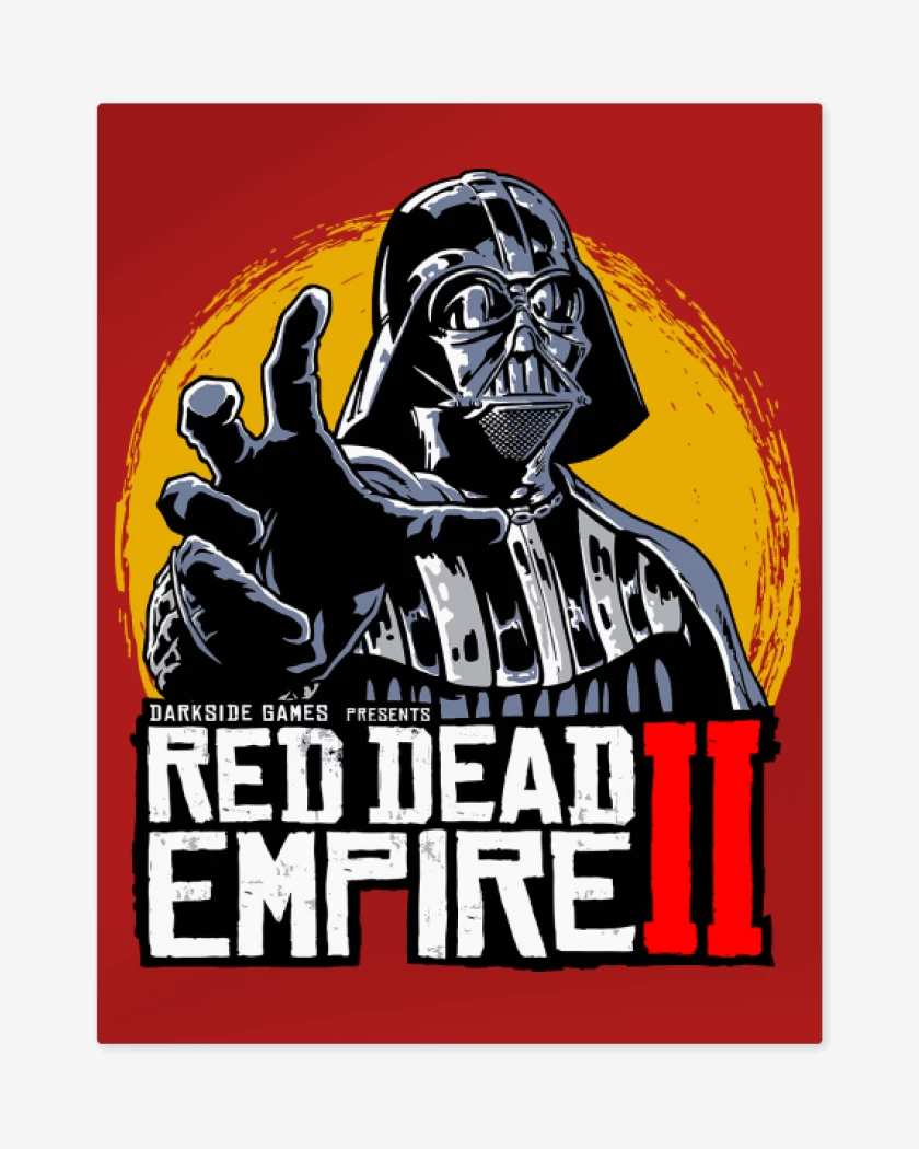 Print metalico Rojo de Red Dead Empire II