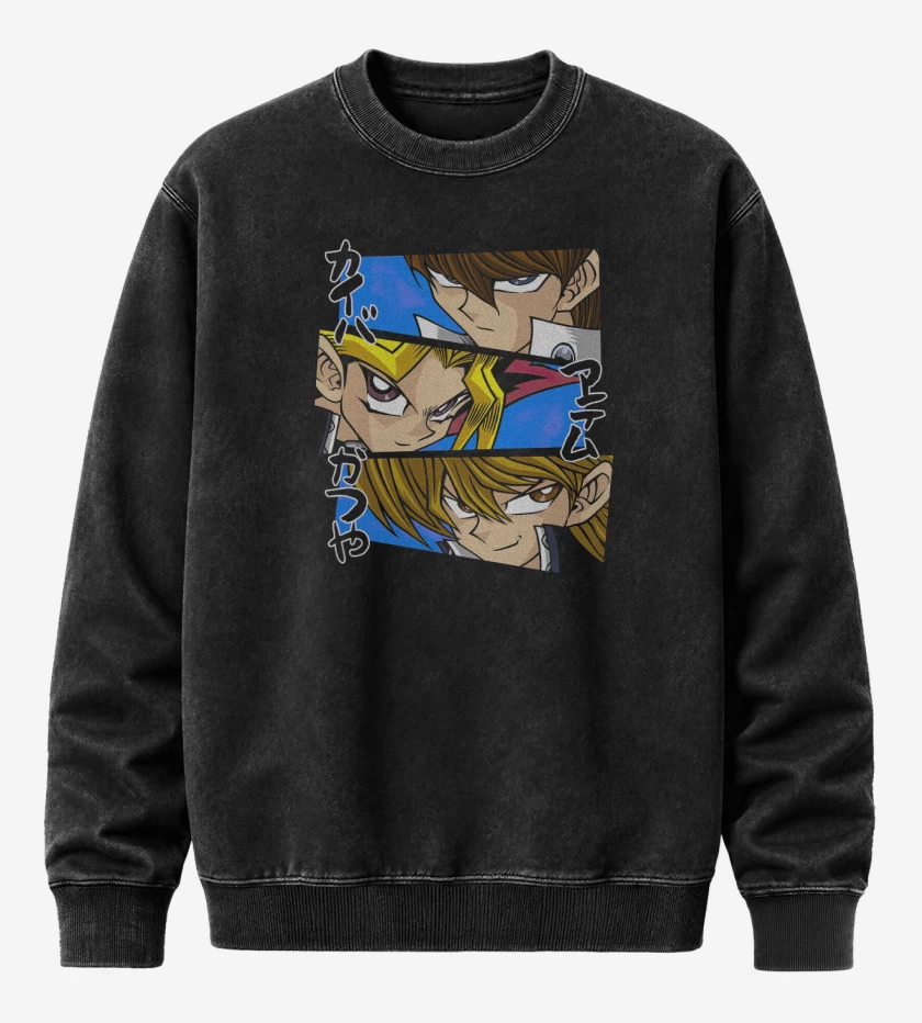 Poleron Polo Acid Wash Negro de Duelistas!