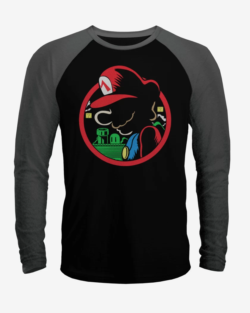 Polera Raglan Super bigote Bru