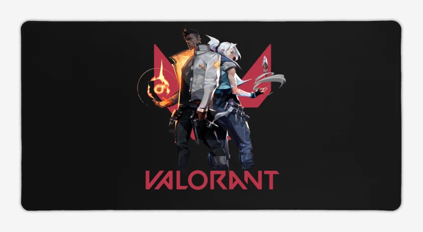 Mouse pad Gamer Negro de Jett y Fenix