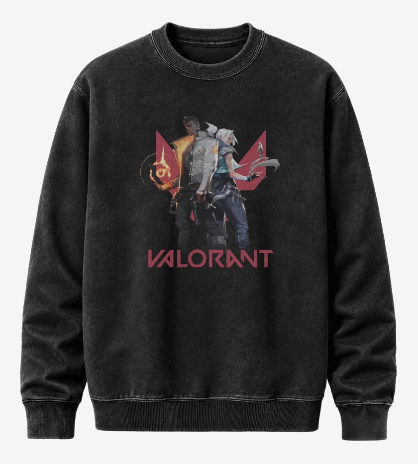 Poleron Polo Acid Wash Negro de Jett y Fenix