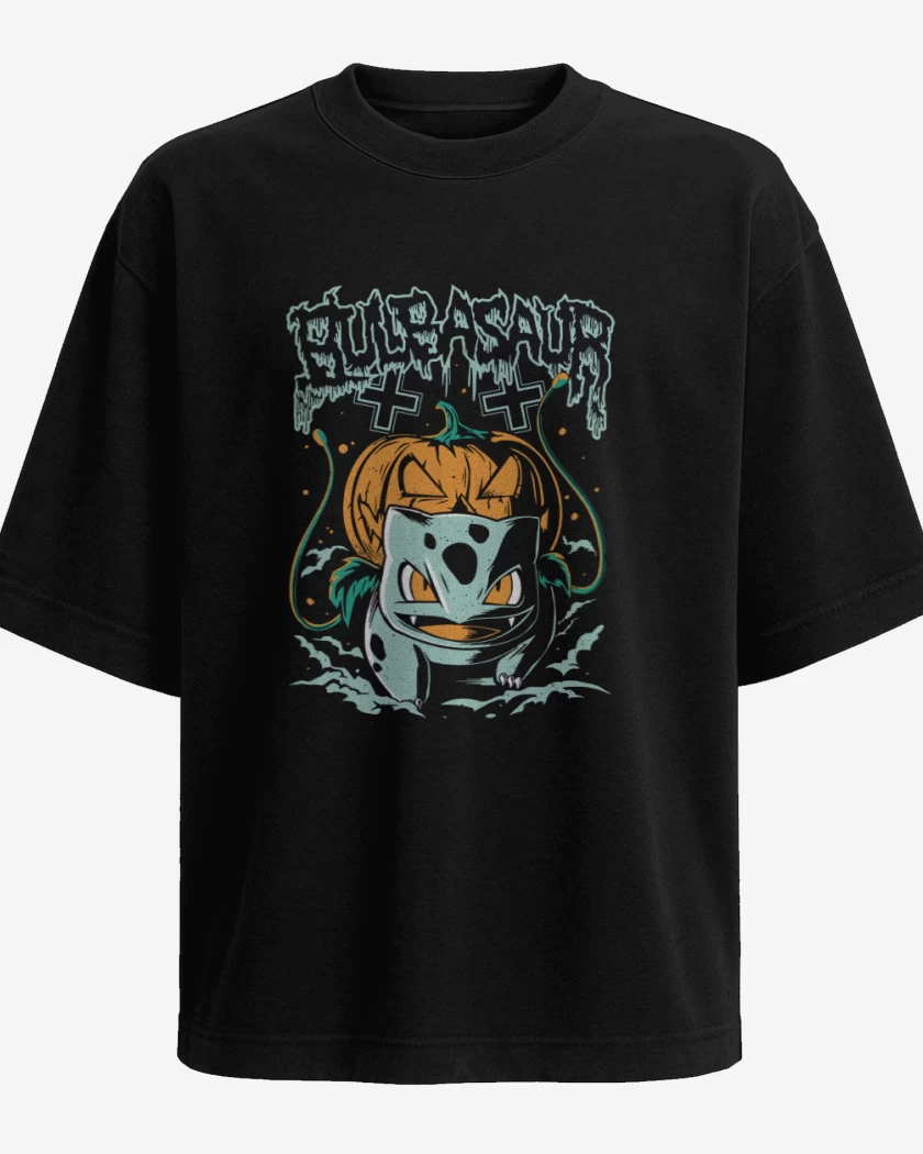Polera Oversize bulbasaur pumpkins