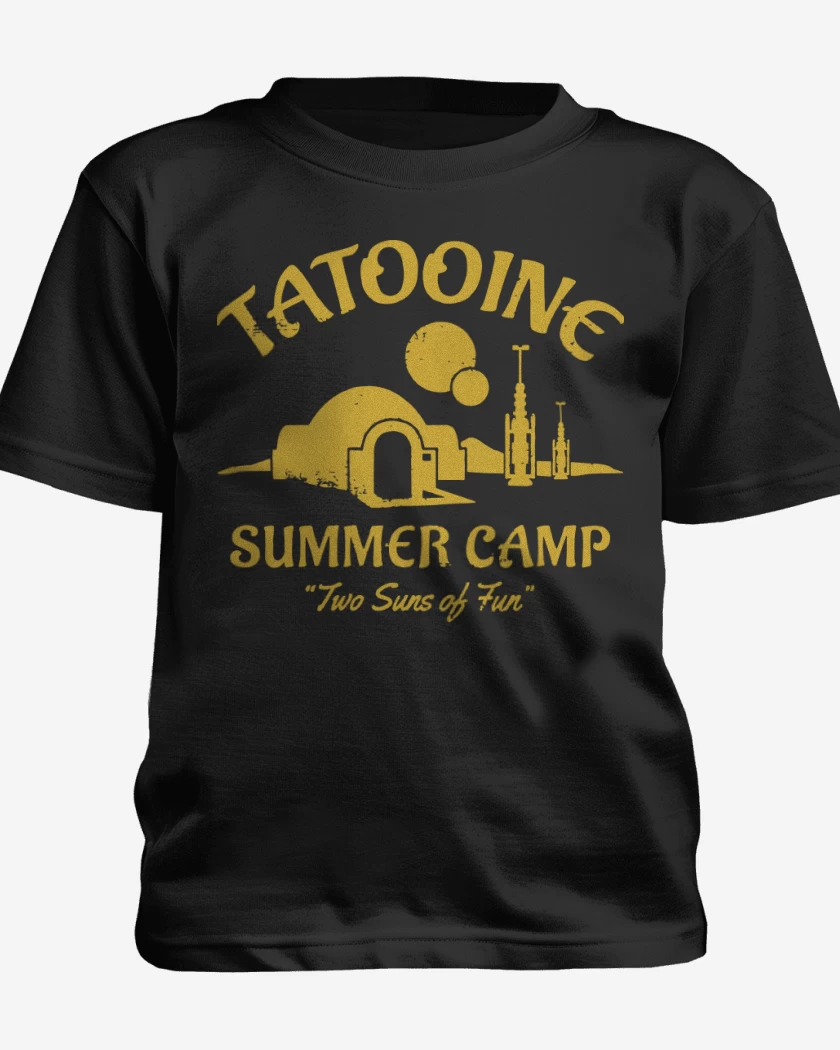 Polera de niño Negro de Tatooine Summer Camp