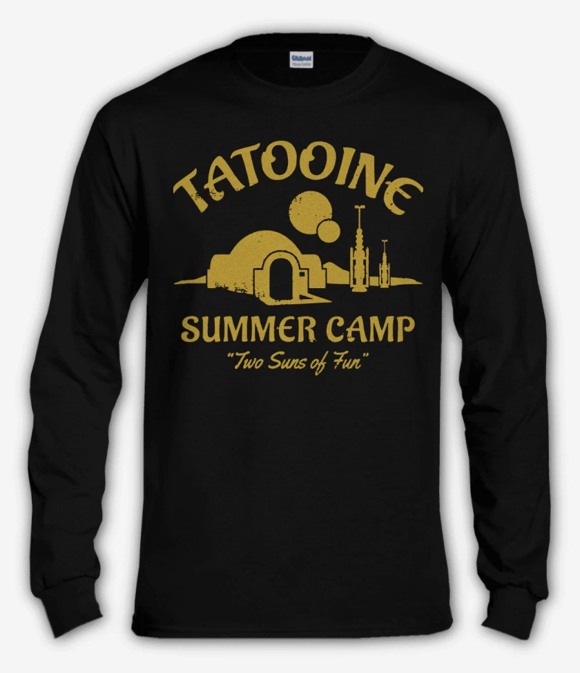 Polera manga larga Negro de Tatooine Summer Camp