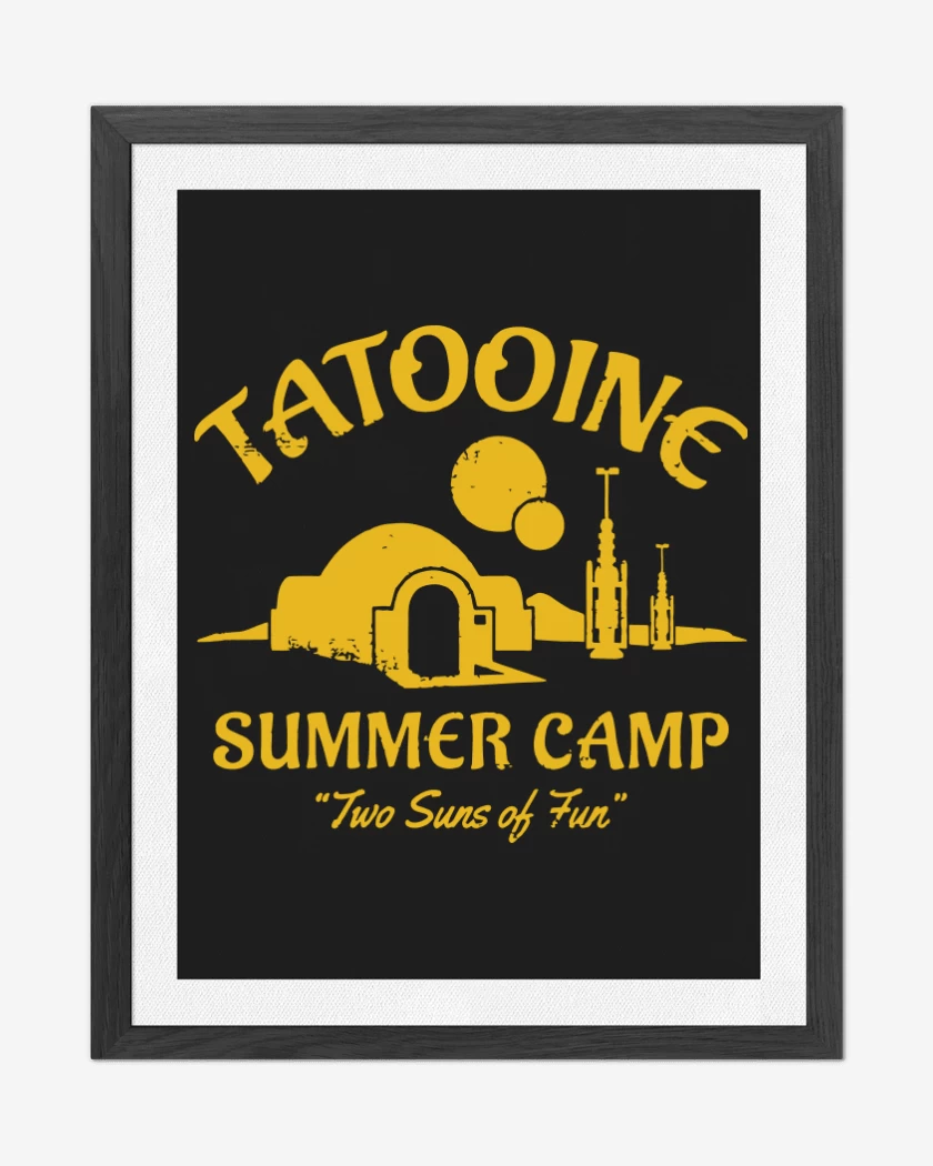 Cuadro decorativo Negro de Tatooine Summer Camp