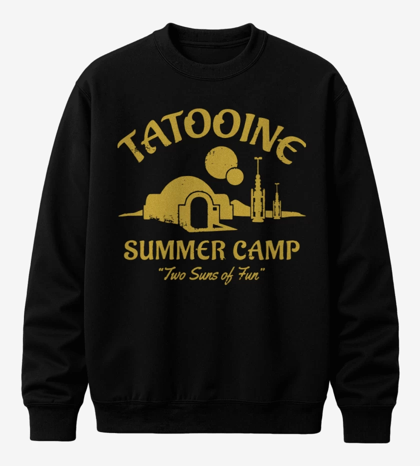 Poleron polo Negro de Tatooine Summer Camp