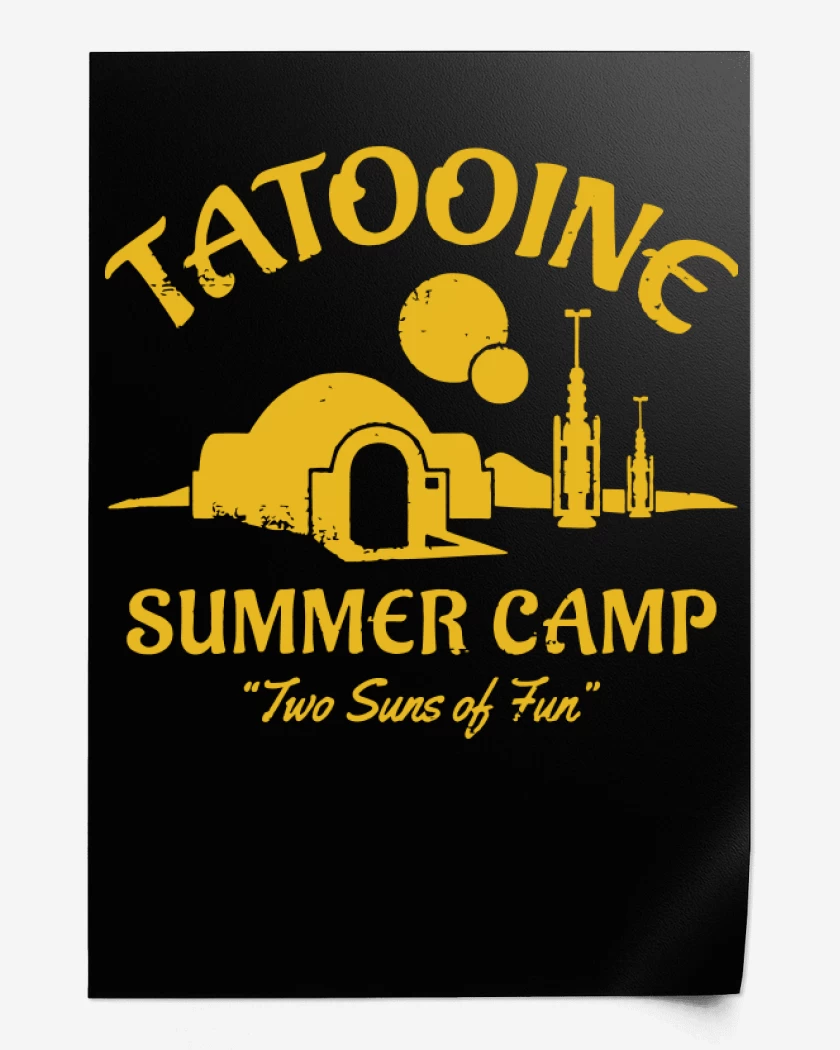 Print Negro de Tatooine Summer Camp
