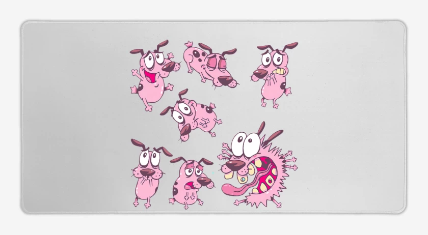 Mouse pad Gamer Coraje el perro cobarde