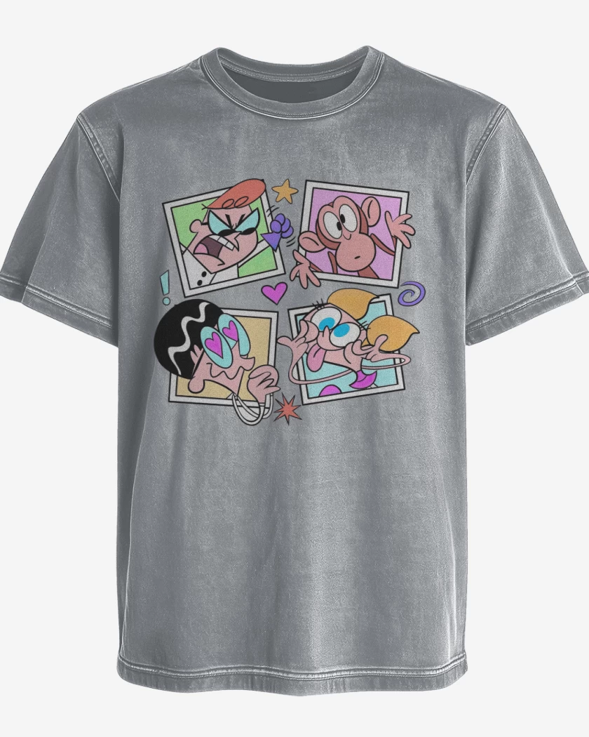 Polera desgastada Gris Melange de Dexter