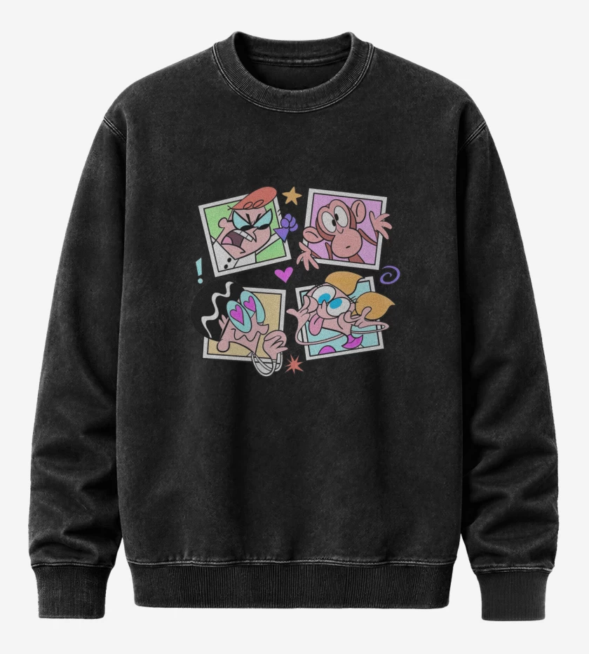 Poleron Polo Acid Wash Negro de Dexter
