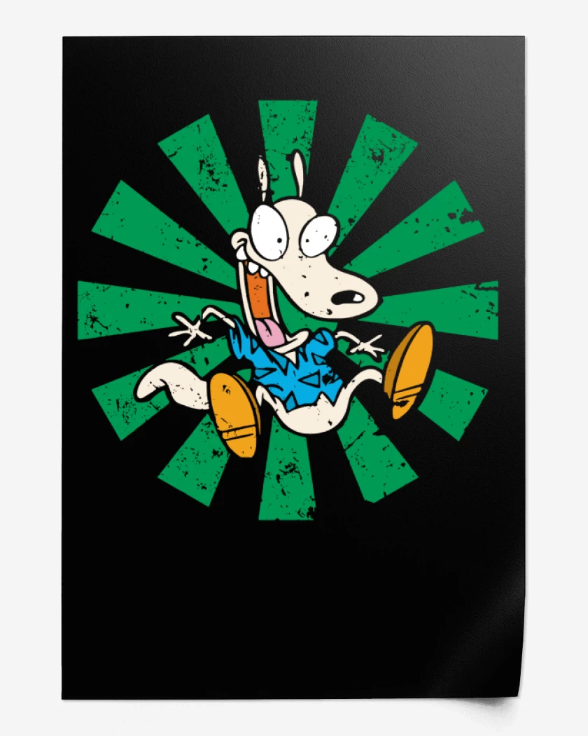 Print Negro de Rocko 