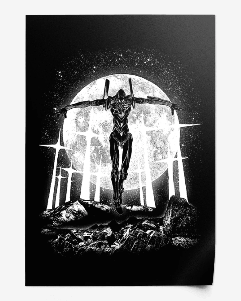 Print Evangelion moon
