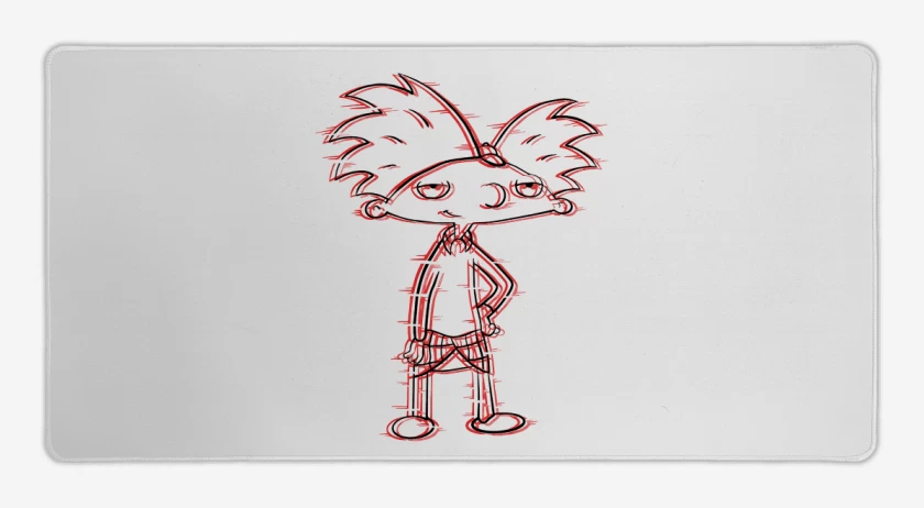 Mouse pad Gamer Blanco de Hey Arnold!
