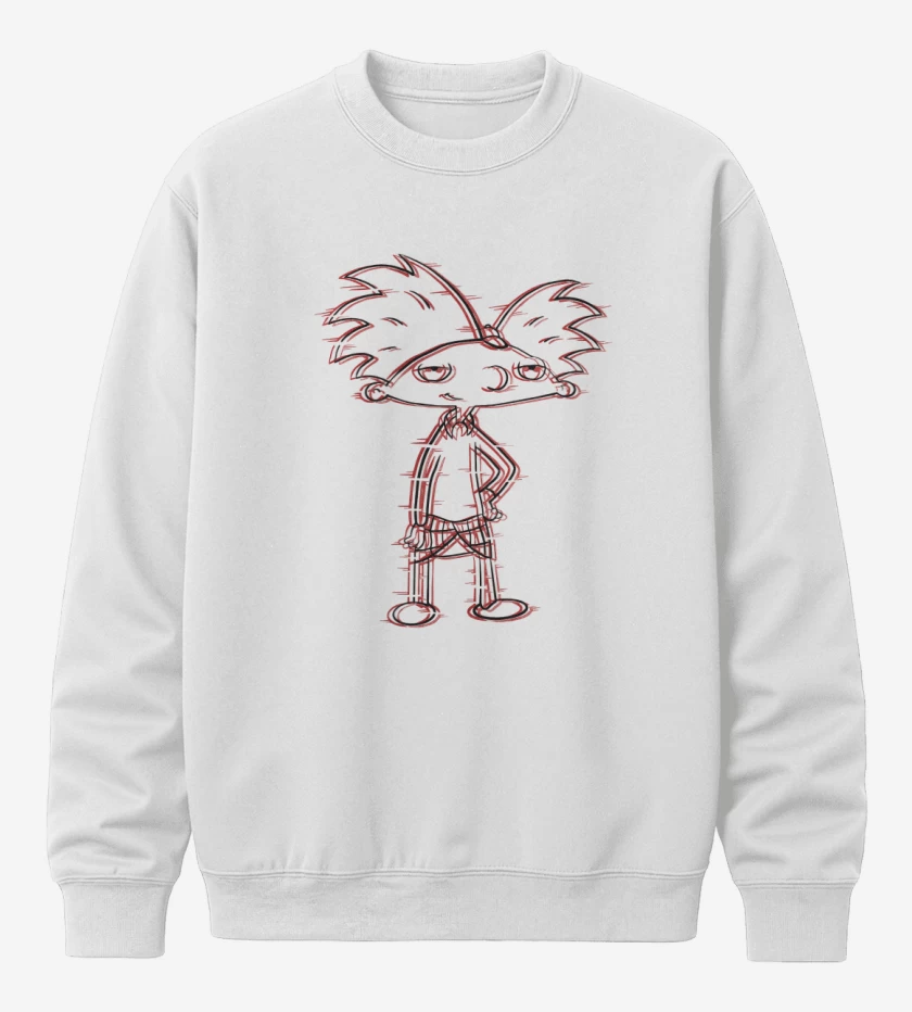 Poleron polo Blanco de Hey Arnold!