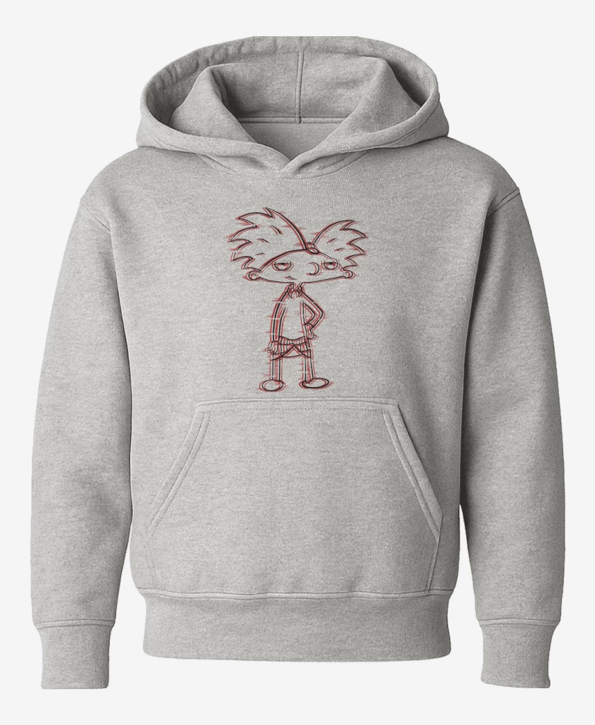 Poleron de niño Gris Melange de Hey Arnold!