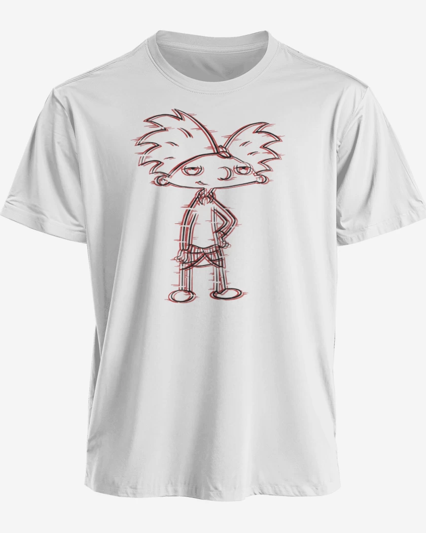Polera premium Blanco de Hey Arnold!