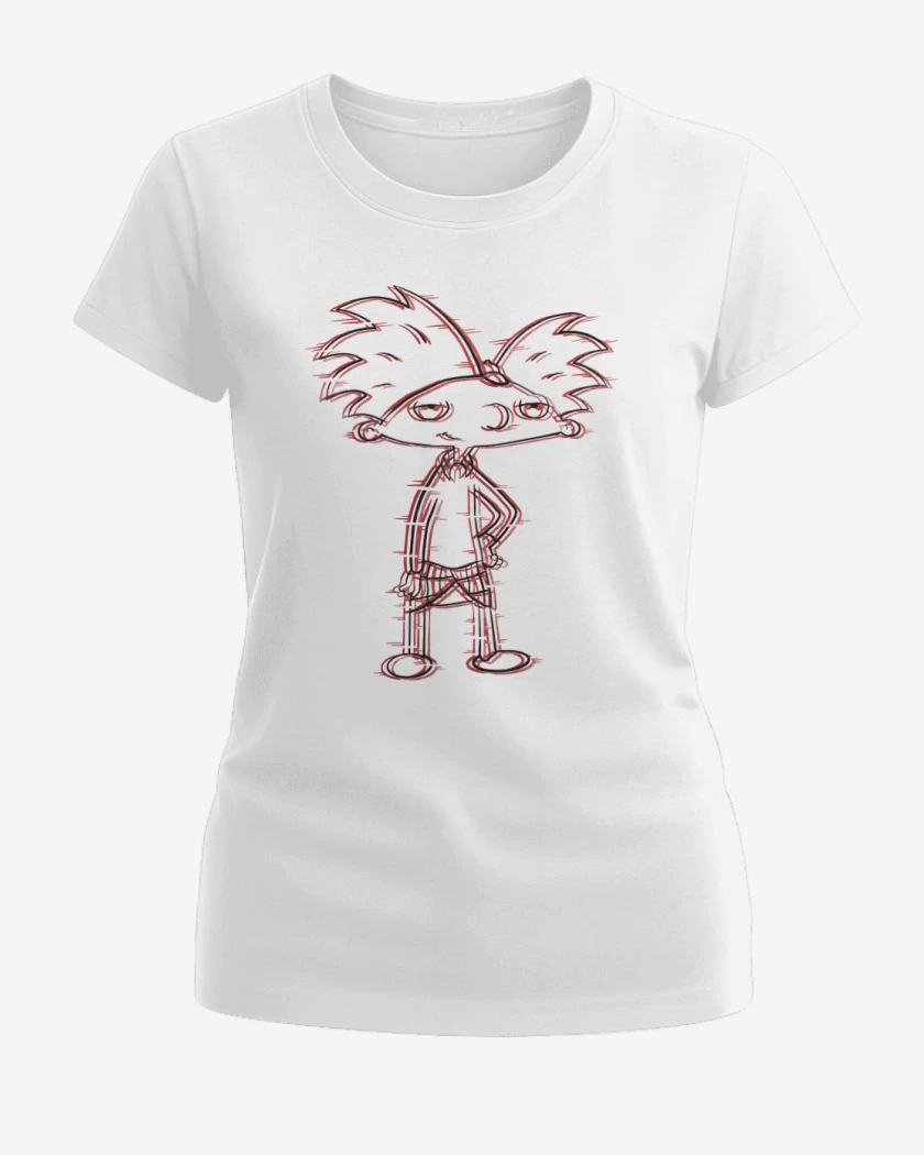 Polera de Mujer Blanco de Hey Arnold!