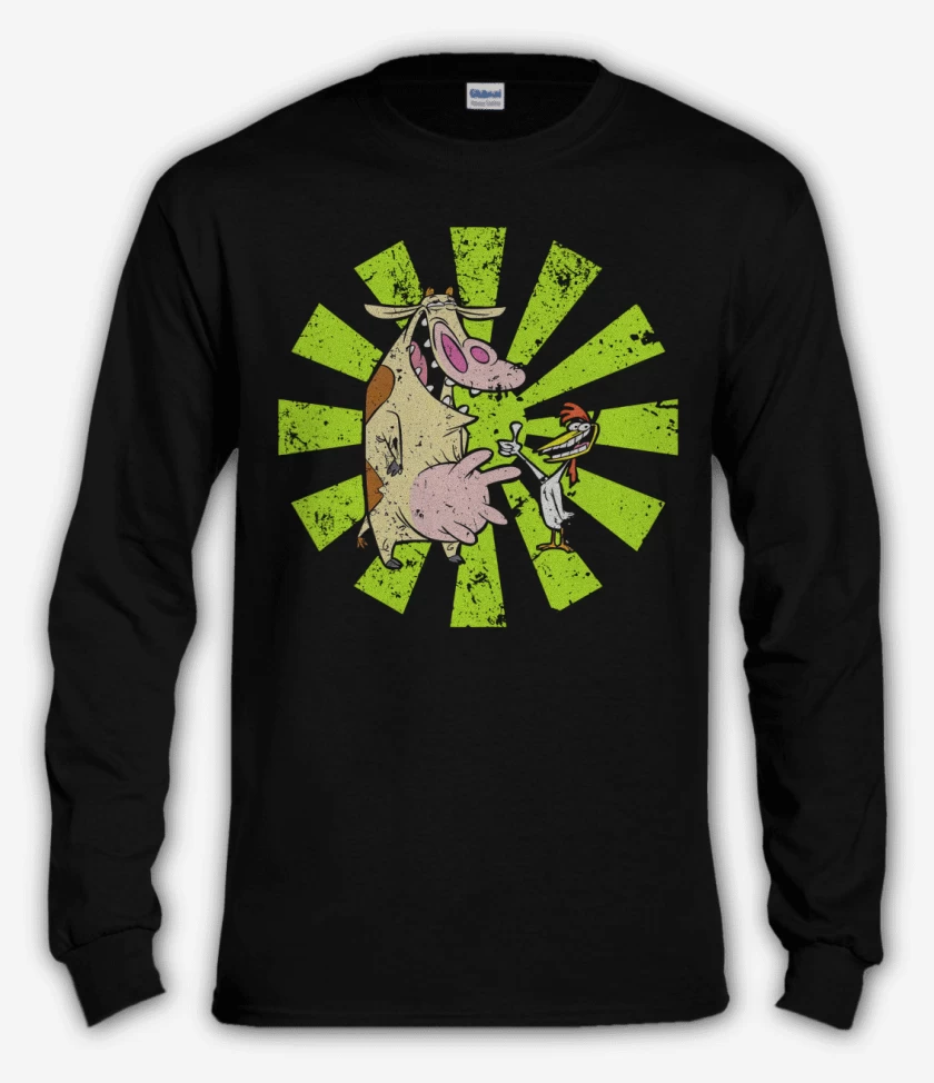 Polera manga larga Negro de La Vaca y el pollito