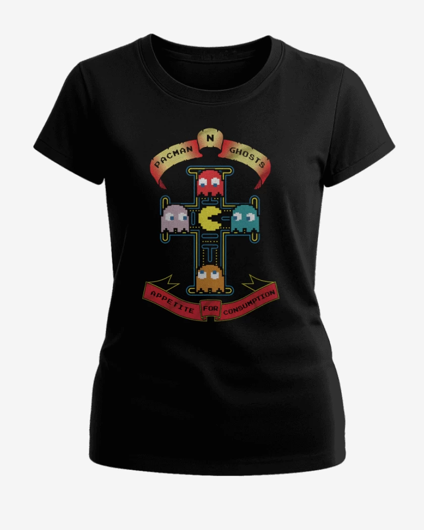 Polera de Mujer Pacman And Ghosts