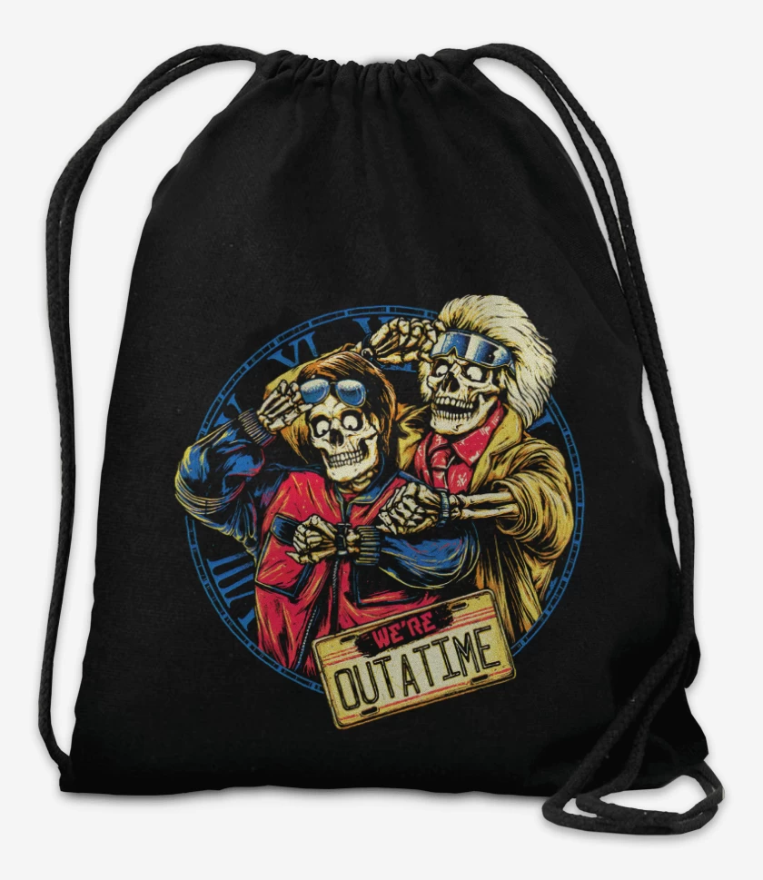 Mochila Negro de Volver al futuro 