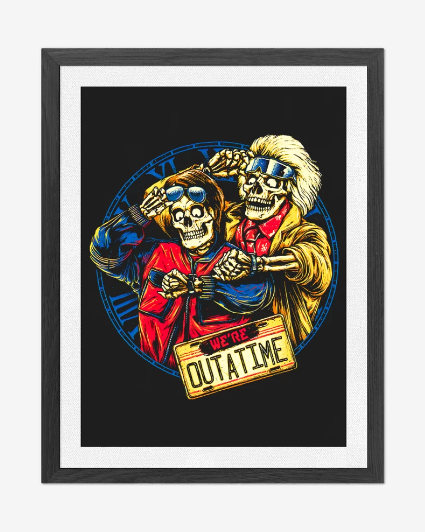 Cuadro decorativo Negro de Volver al futuro 