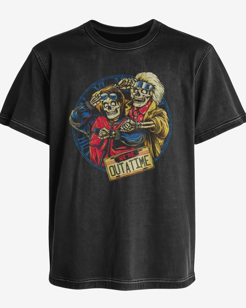 Polera desgastada Volver al futuro 
