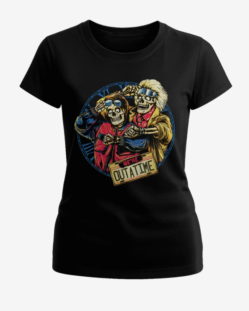 Polera de Mujer Negro de Volver al futuro 