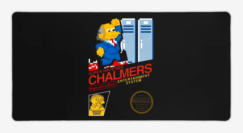 Mouse pad Gamer Negro de Super nintendo Chalmers