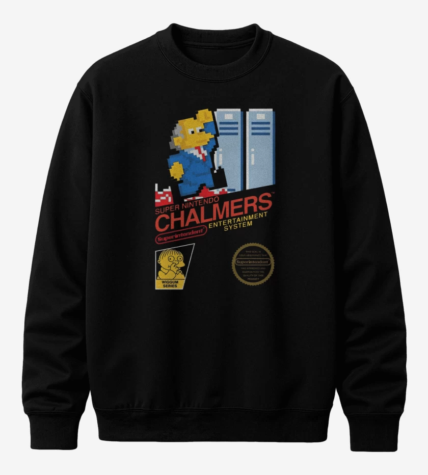 Poleron polo Negro de Super nintendo Chalmers