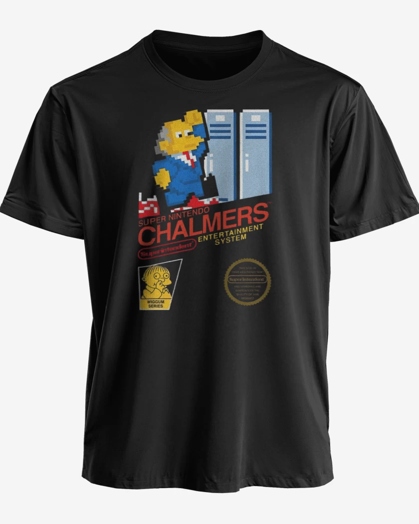 Polera premium Negro de Super nintendo Chalmers