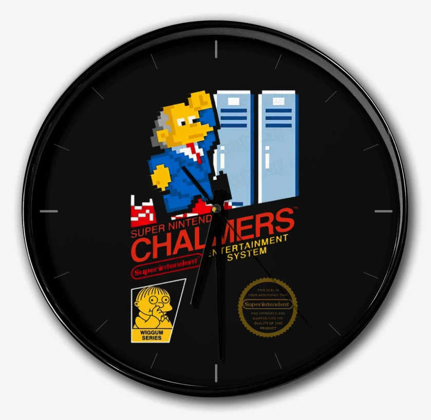 Reloj Negro de Super nintendo Chalmers