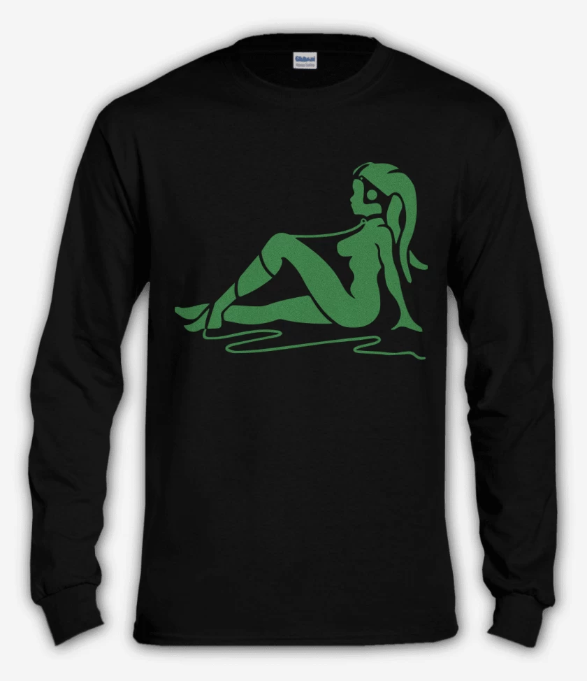 Polera manga larga Negro de Twilek mudflap