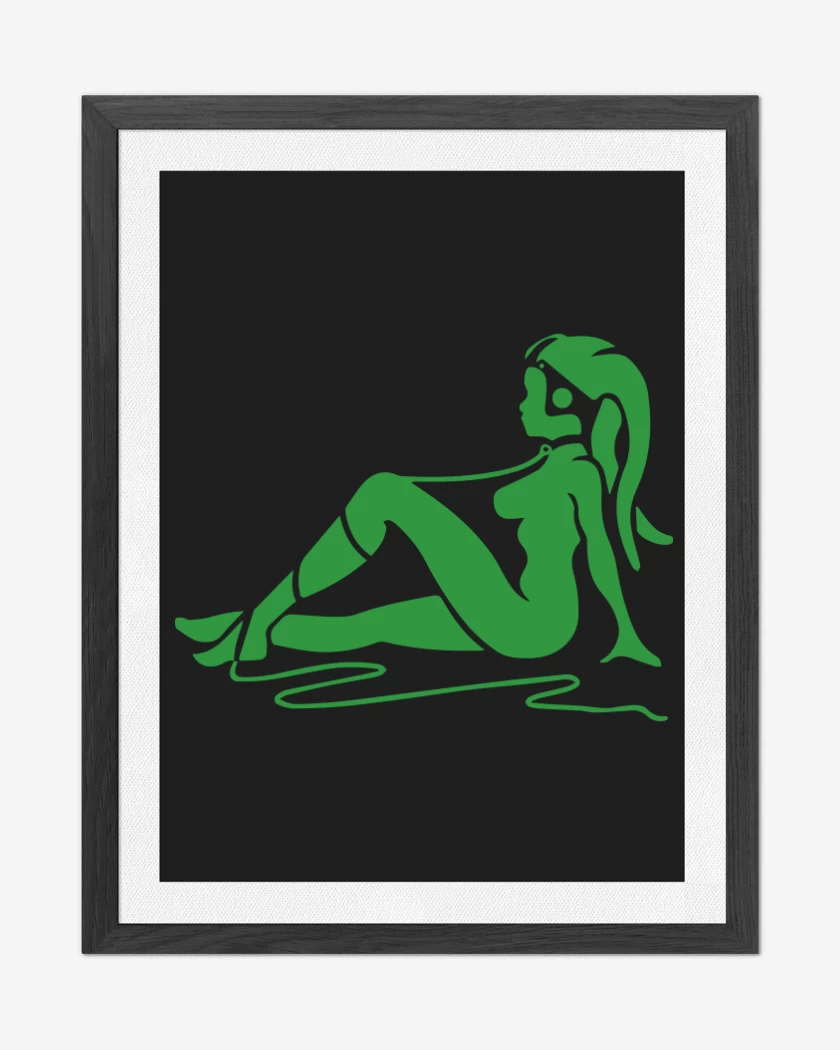 Cuadro decorativo Negro de Twilek mudflap