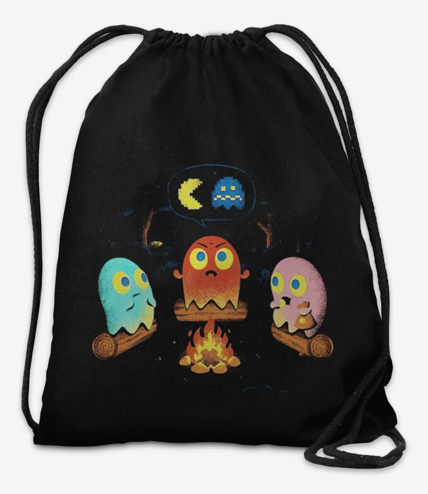 Mochila Negro de Pacman del terror