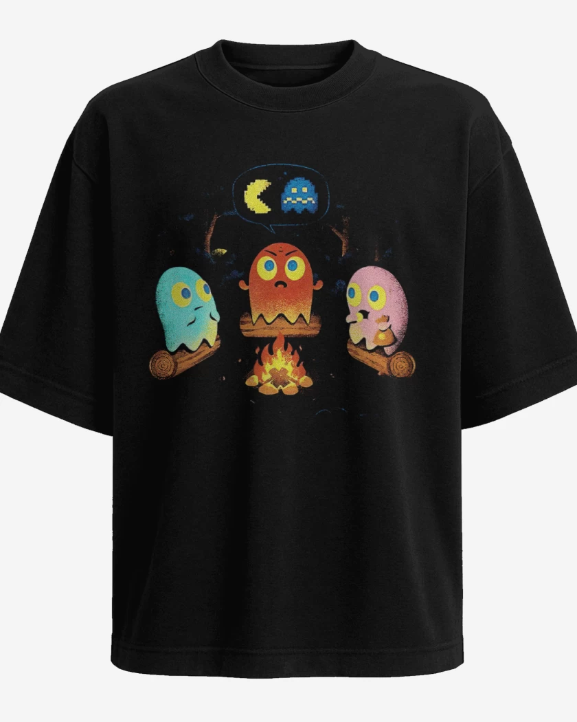 Polera Oversize Pacman del terror