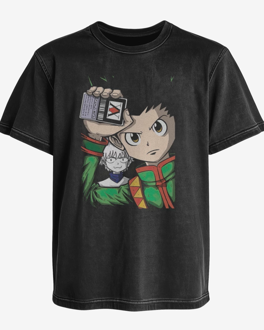Polera desgastada Negro de Gon