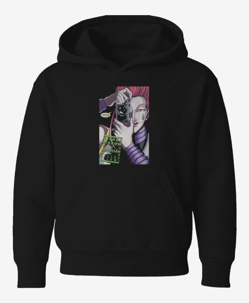 Poleron de niño Negro de Hisoka killing joke