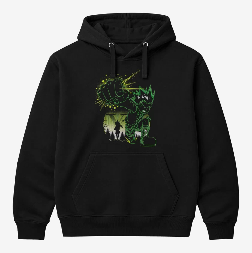 Polerón Canguro Negro de Jajanken