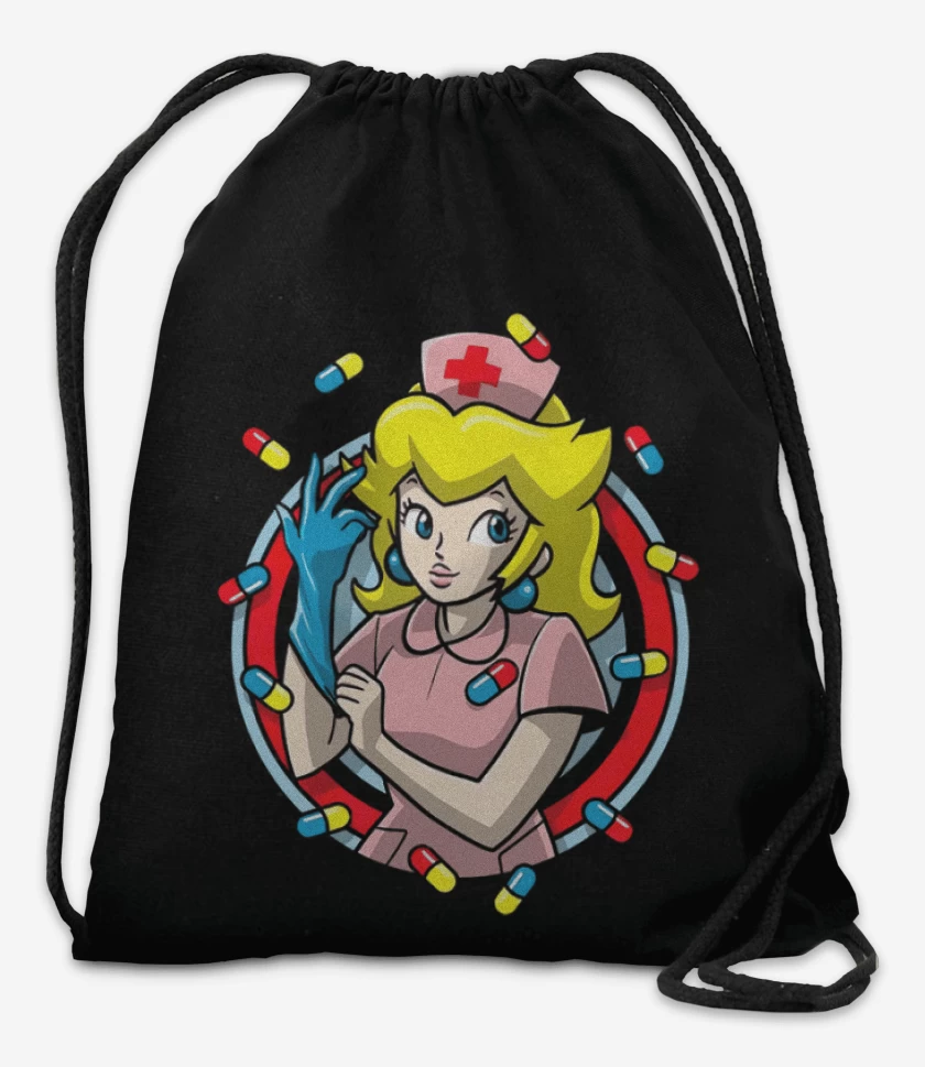 Mochila Negro de Enfermera Peach