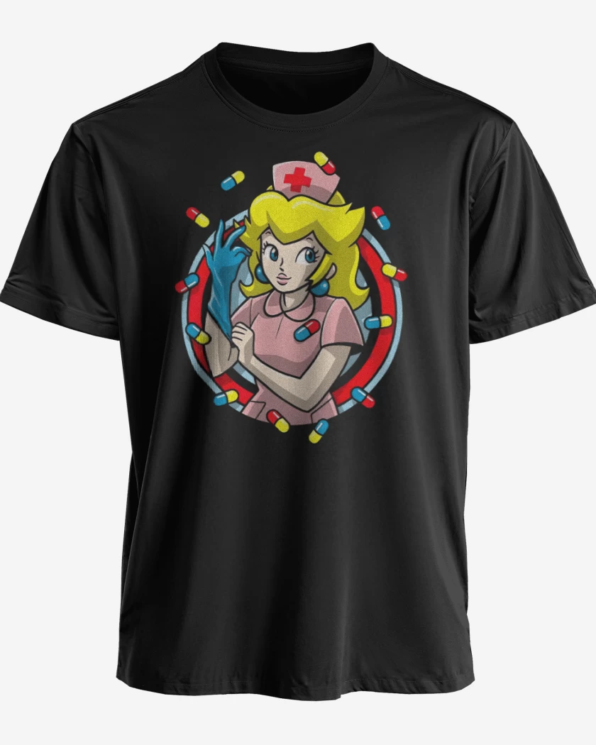 Polera premium Negro de Enfermera Peach