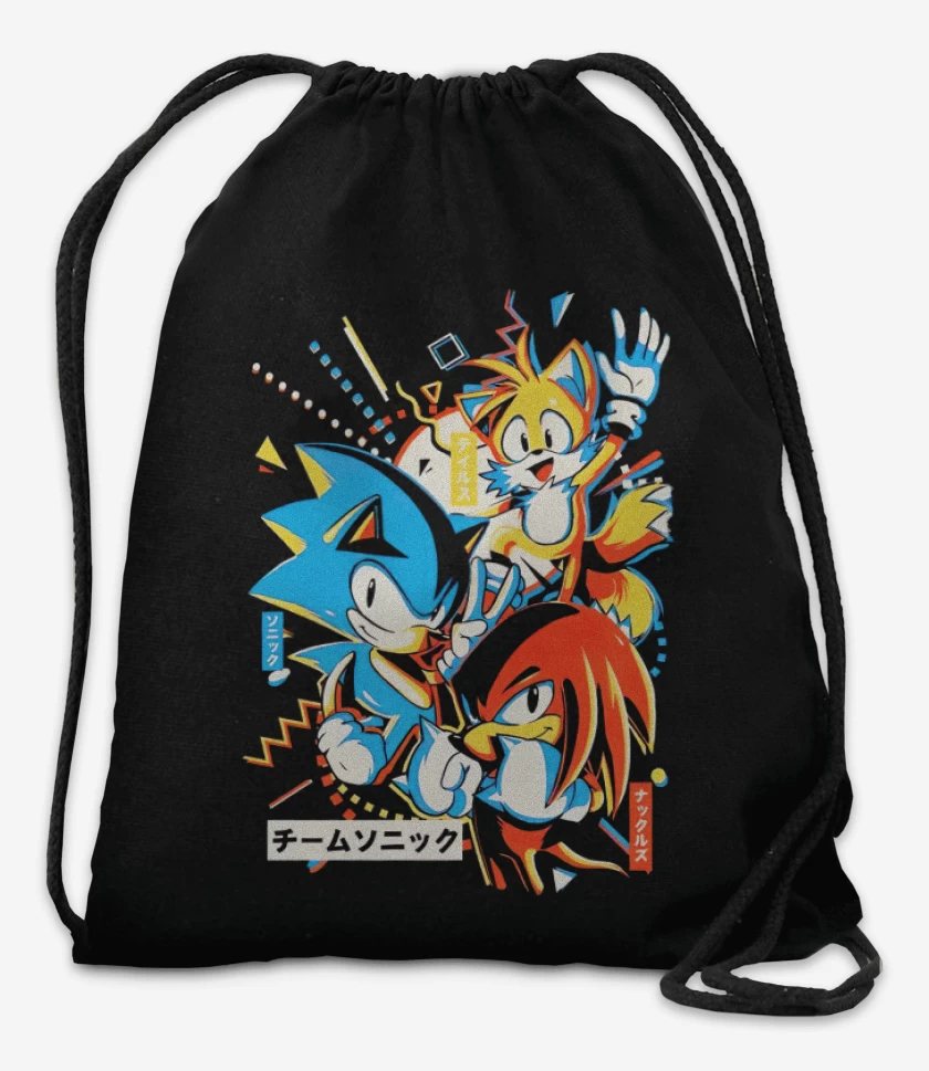 Mochila Negro de Sonic and friends