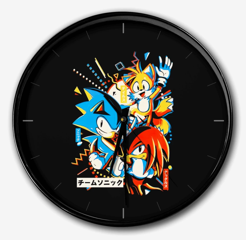 Reloj Negro de Sonic and friends