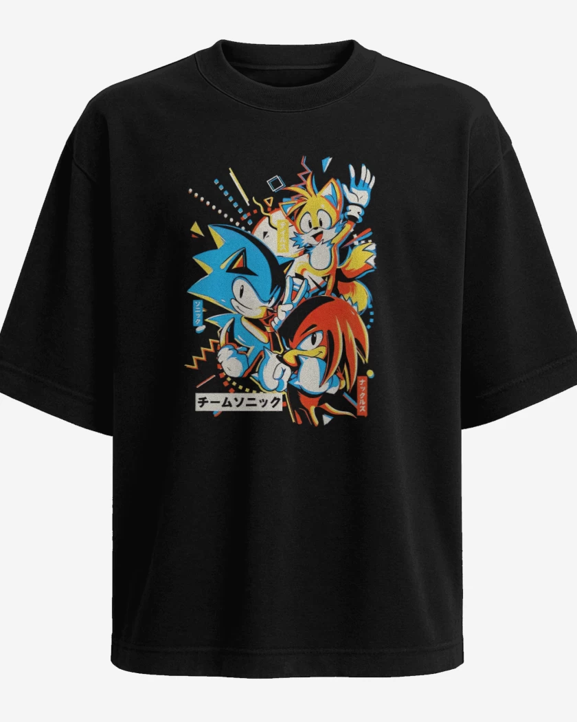 Polera Oversize Sonic and friends
