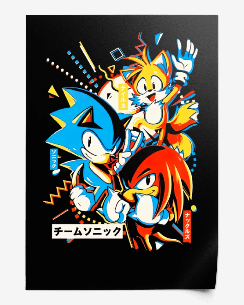 Print Sonic and friends